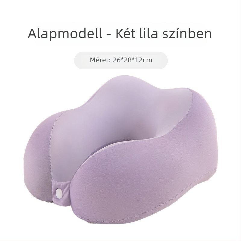 Memóriahabos U-alakú utazó párna tej-selyem huzattal, 0,5 kg alatt, felnőtteknek