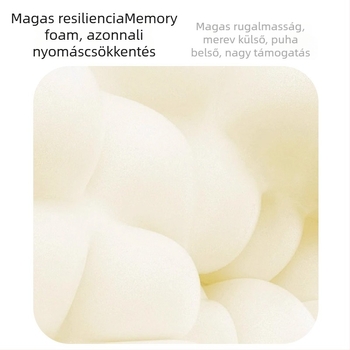 U alakú utazó nyakpárna memóriahab töltettel, poliészter-pamut huzat, 0,5 kg alatti könnyű