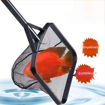 Négyszögletes akváriumi kézi háló – ABS anyag, 1 kg, Cikkszám 1221