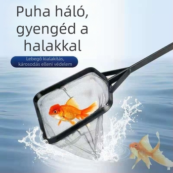 Négyszögletes akváriumi kézi háló – ABS anyag, 1 kg, Cikkszám 1221