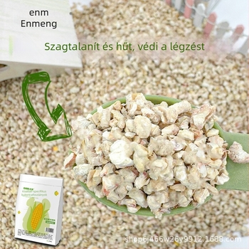 Hamster alom kukoricacsutkából nyári hűtéshez és szagkezeléshez, forgácsokkal és rutinnal