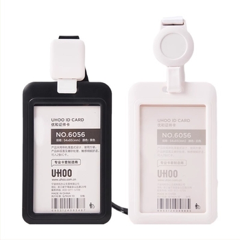 UHOO Youhe Kártyatartó, Poliészter, Kinyitható azonosító tartó, Üzleti/OL Stílus, Munkahelyi és Iskolai ID-kártyához