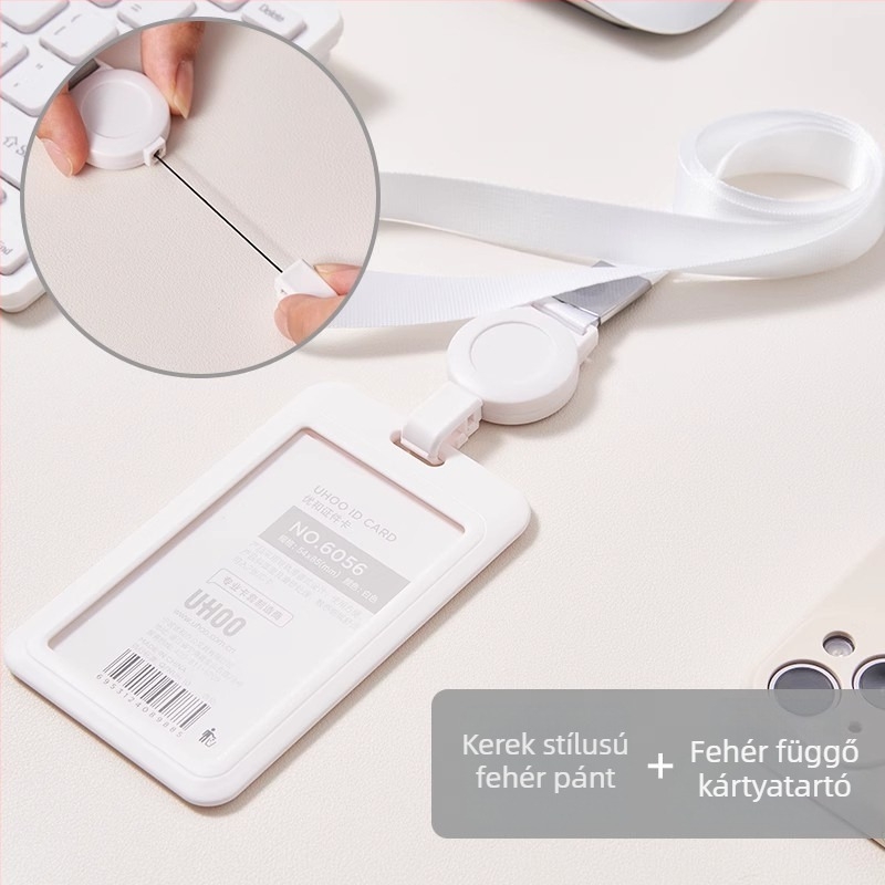 UHOO Youhe Kártyatartó, Poliészter, Kinyitható azonosító tartó, Üzleti/OL Stílus, Munkahelyi és Iskolai ID-kártyához