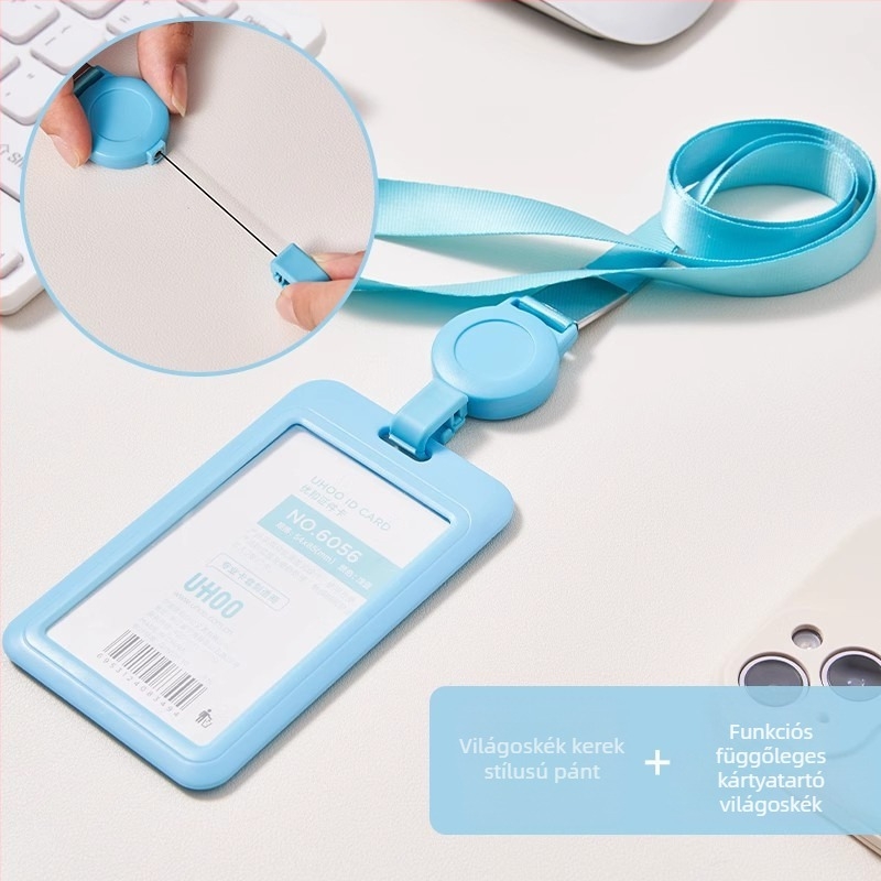 UHOO Youhe Kártyatartó, Poliészter, Kinyitható azonosító tartó, Üzleti/OL Stílus, Munkahelyi és Iskolai ID-kártyához