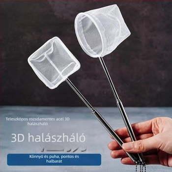 Akvarisztikus halászháló - 3D sűrű háló, kézi dobás, kihúzható