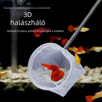 Akvarisztikus halászháló - 3D sűrű háló, kézi dobás, kihúzható