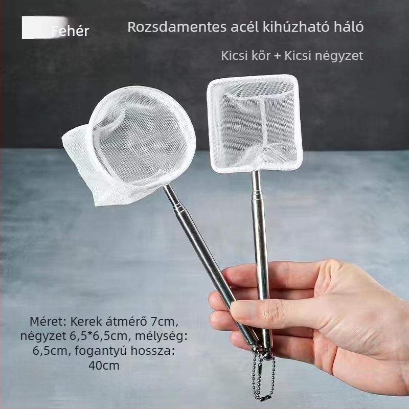 Akvarisztikus halászháló - 3D sűrű háló, kézi dobás, kihúzható