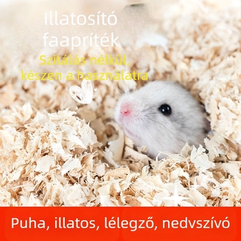 Enmeng Hörcsög pormentes alomkészlet, vizeletszag-eltávolító dezodor és téli meleg fészek papír-pamutból
