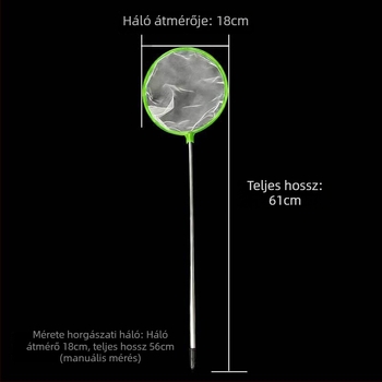 Hosszú nyeletű rozsdamentes acél akváriumi halászháló