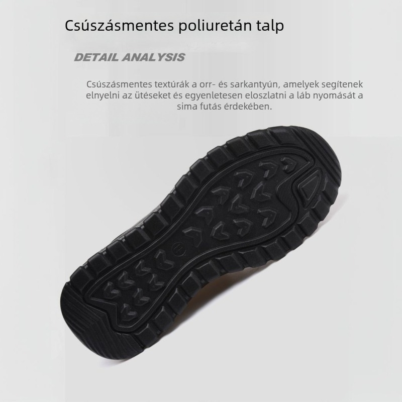 Férfi téli papucsok vastag talppal, több anyagból készült felsőrésszel, könnyű kompozit talppal, vízálló, csúszásmentes, meleg