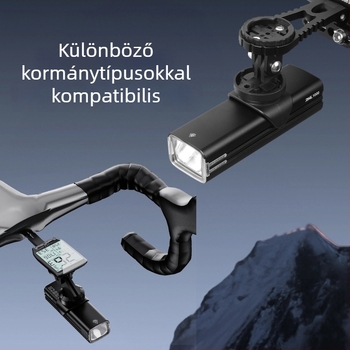 Kerékpár világítás haranggal és vezeték nélküli távirányítóval éjszakai bringázáshoz — magas fényerő, nagy teljesítmény, vízálló, úti kerékpárhoz.