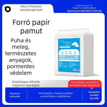 Belgi hörcsög alom felhő pamutpapírral, fa pulp + pamutrostok, 450 g, 45% pamut, OEM