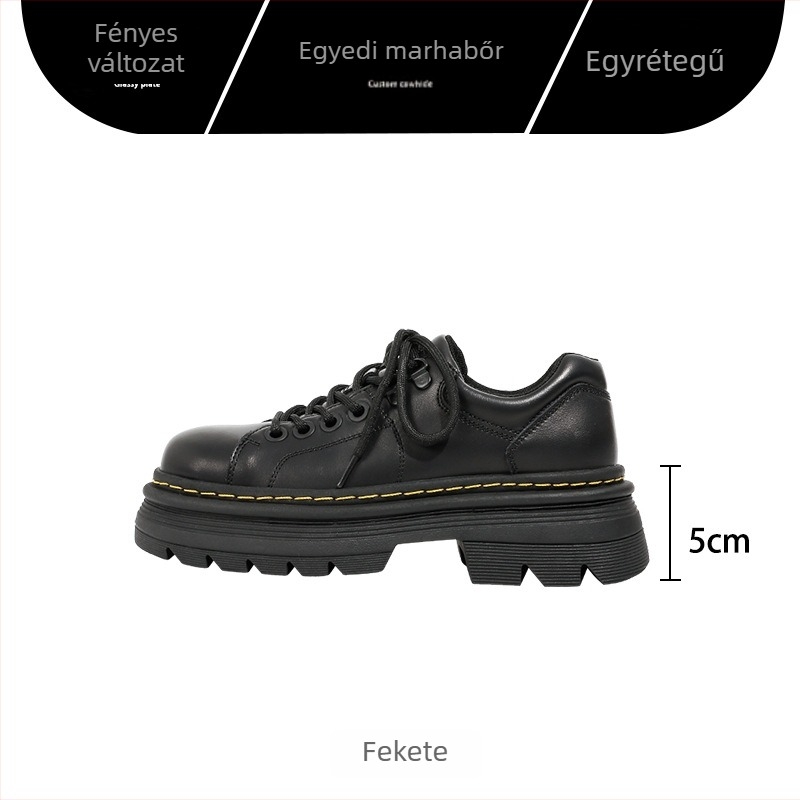 Női bőrcipők: felsőrész borjúbőr; kerek orr; fűzős zárás; 6–8 cm-es sarok; belső talp természetes bőr