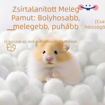Hamster téli fészek pamutból, virágos mintával
