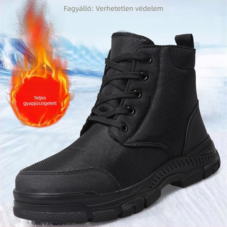 Uniszex meleg téli papucsok szőrme integrált felsőrésszel, juhbőr bélés, gumitalp, kamuflála minta, elöl kötés.