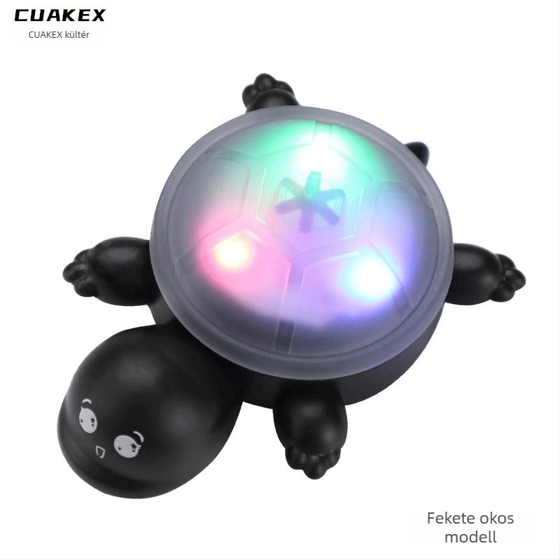 CUAKEX teknős alakú kerékpár hátsó lámpa intelligens szenzorral, hosszú élettartamú akkumulátor és figyelmeztető fény