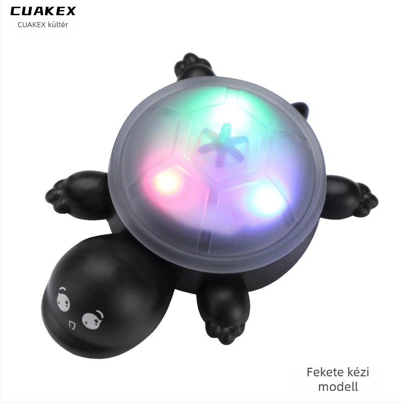 CUAKEX teknős alakú kerékpár hátsó lámpa intelligens szenzorral, hosszú élettartamú akkumulátor és figyelmeztető fény