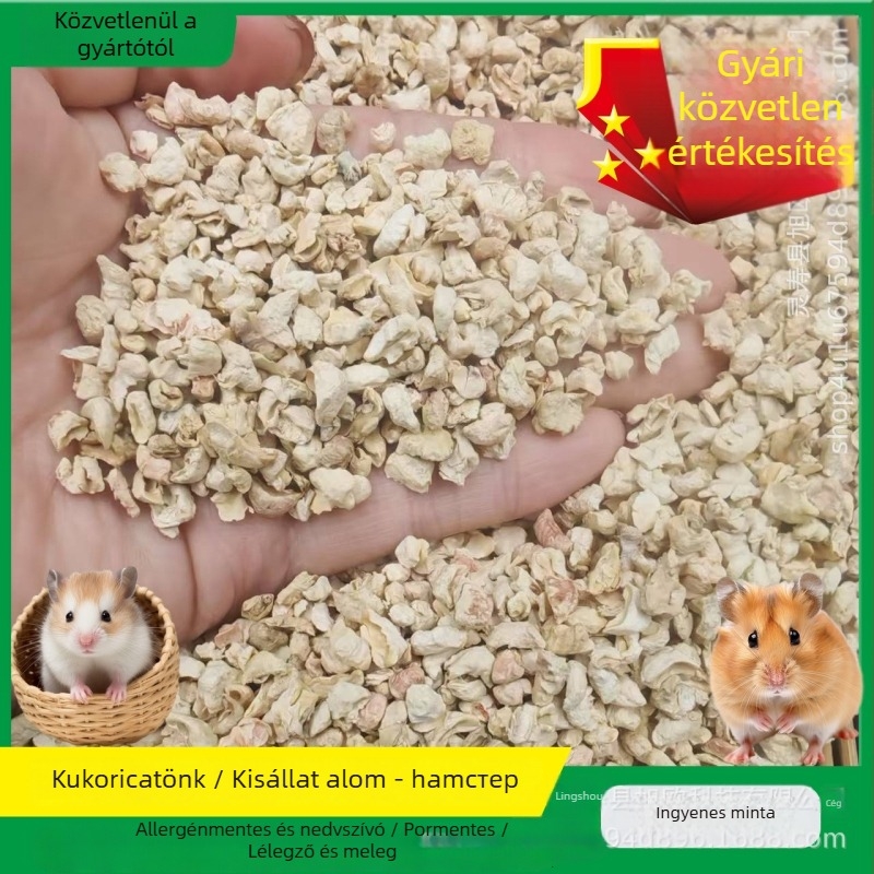 Kukoricacsutkából készült pellet Hörcsög alomtápra és eleségre, nyárra alkalmas, légáteresztő, Xiou Technology