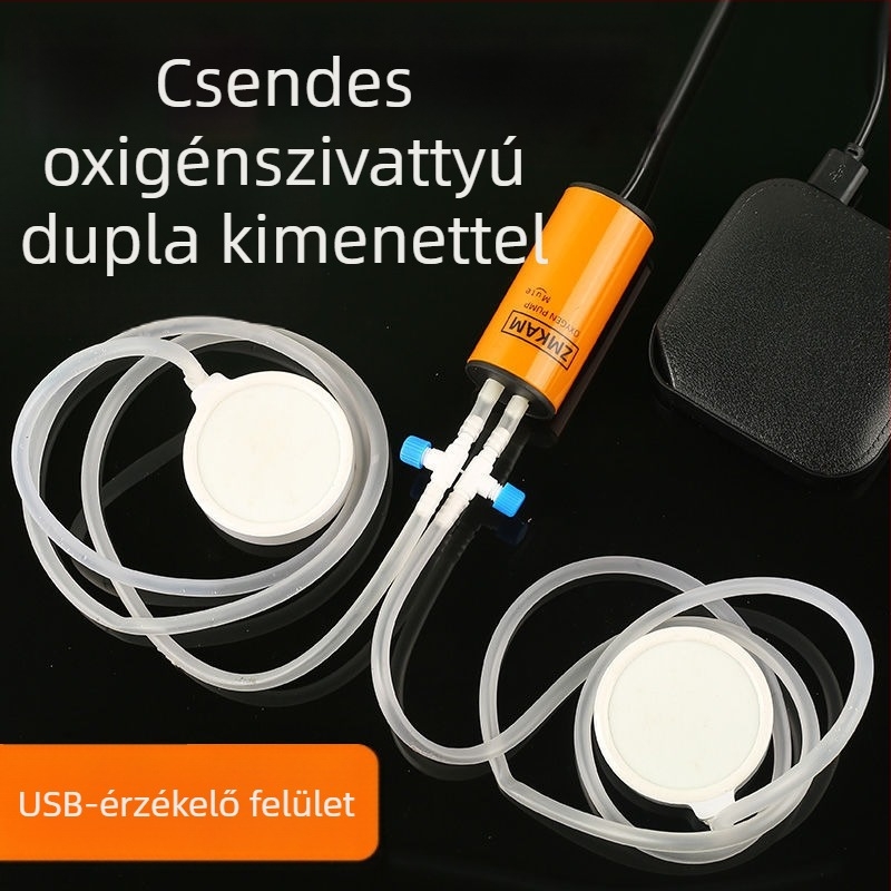 Csendes oxigénpumpa akváriumokhoz és tavakhoz, kompakt otthoni oxigénpumpa