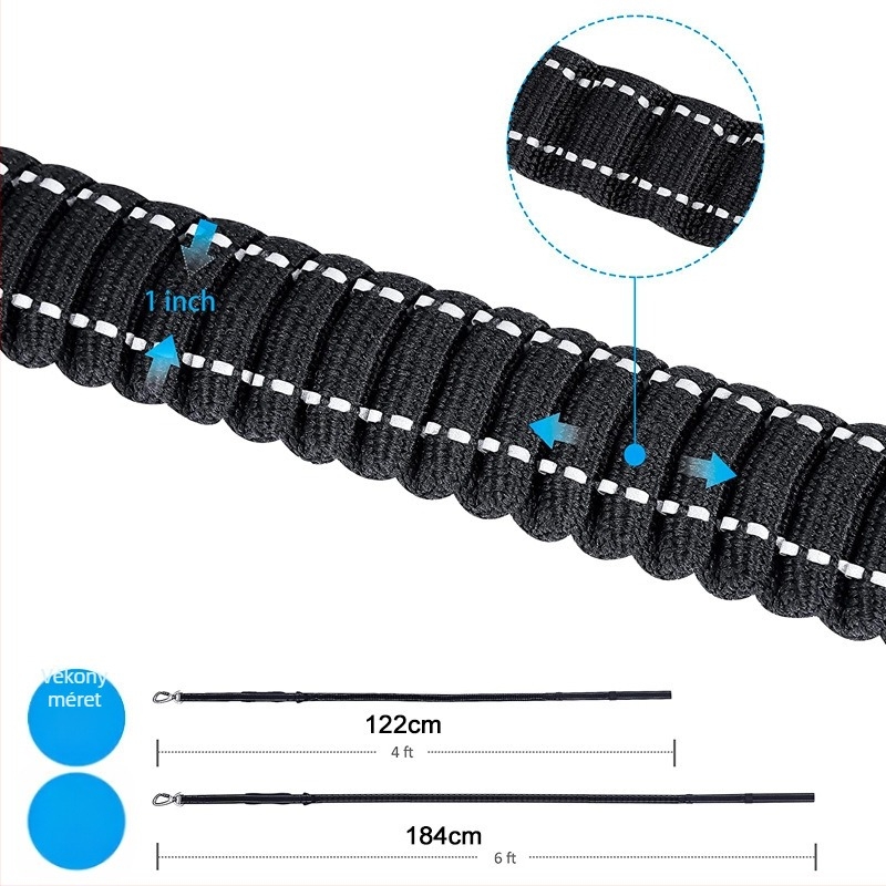 Autós kutya biztonsági öv húzókötél TH-01 nylon