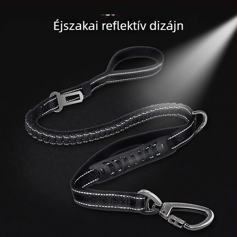 Autós kutya biztonsági öv húzókötél TH-01 nylon
