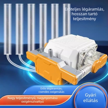 Nagy teljesítményű, csendes akváriumi levegőztető pumpa