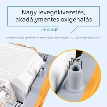 Nagy teljesítményű, csendes akváriumi levegőztető pumpa