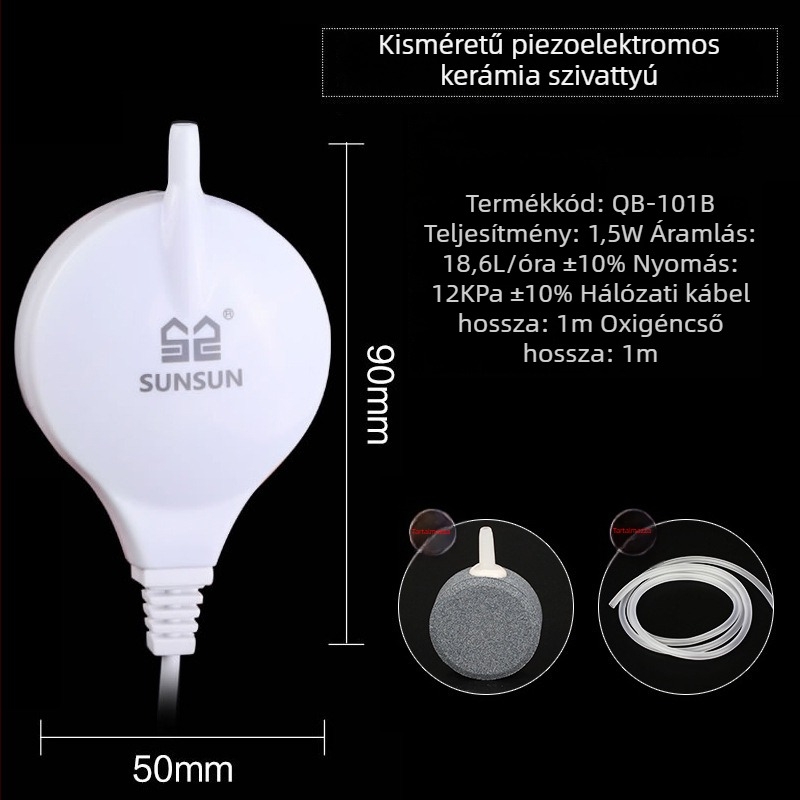 Akvárium oxigénpumpa és oxigénator, súly 0,1 kg, nem importált