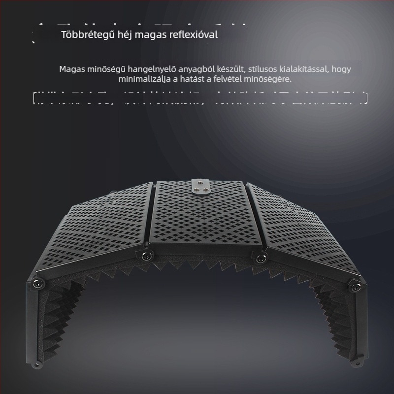 Mikrofon zajcsökkentő burkolat – J.i.a M3/M5, Audio kiegészítők, zajcsökkentés, összecsukható fém