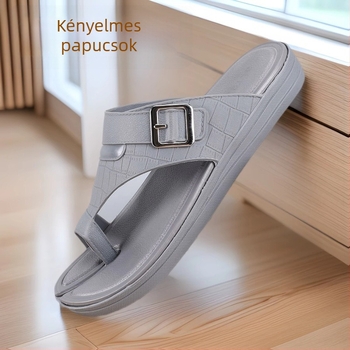 Férfiaknak szabadidős flip-flopok, nyitott lábujjú, PVC felsőrész, EVA talp