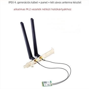 Asztali WiFi 6-os két-sávos router antennával és SMA csatlakozóval, 10/6 dB