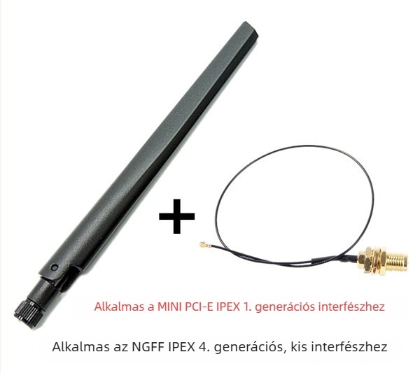 Asztali WiFi 6-os két-sávos router antennával és SMA csatlakozóval, 10/6 dB