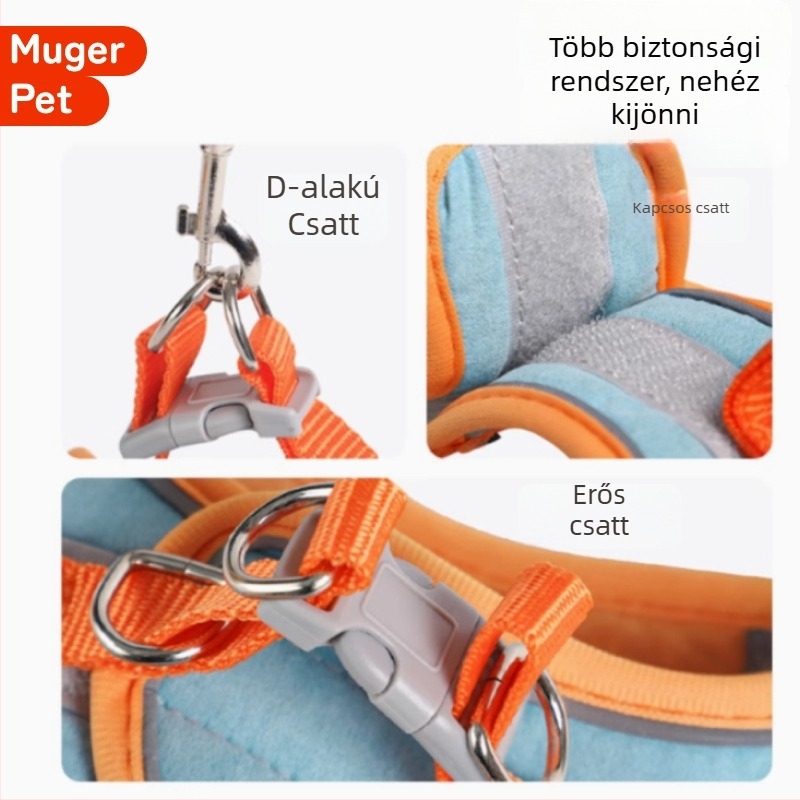 Nyúl póráz – szökésálló, nylon (Anyag: Nylon; Kis házi nyúl számára; Hazai)