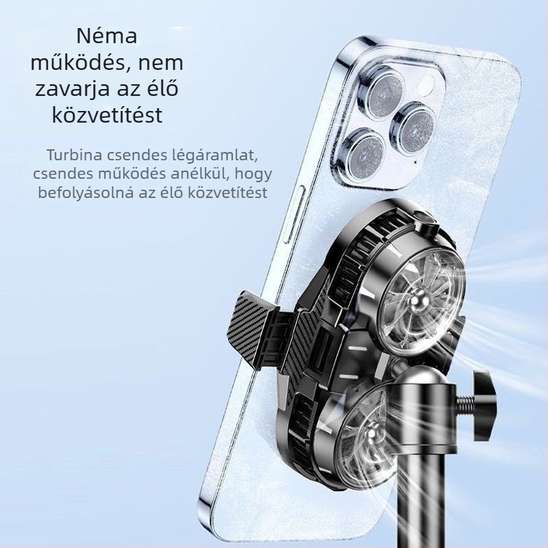 Élő közvetítéshez készült hátsó klipsz hűtő félvezető hűtéssel, beépített ventilátorral, játékokhoz való állvány