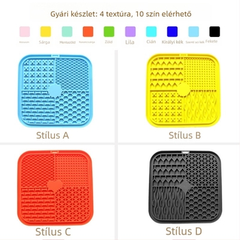 4-in-1 szilikon kutya nyaló pad – lassú etetés, fulladás elleni védelem; Márka Geedyn; Származás Dongguan; 128 darab egy dobozban
