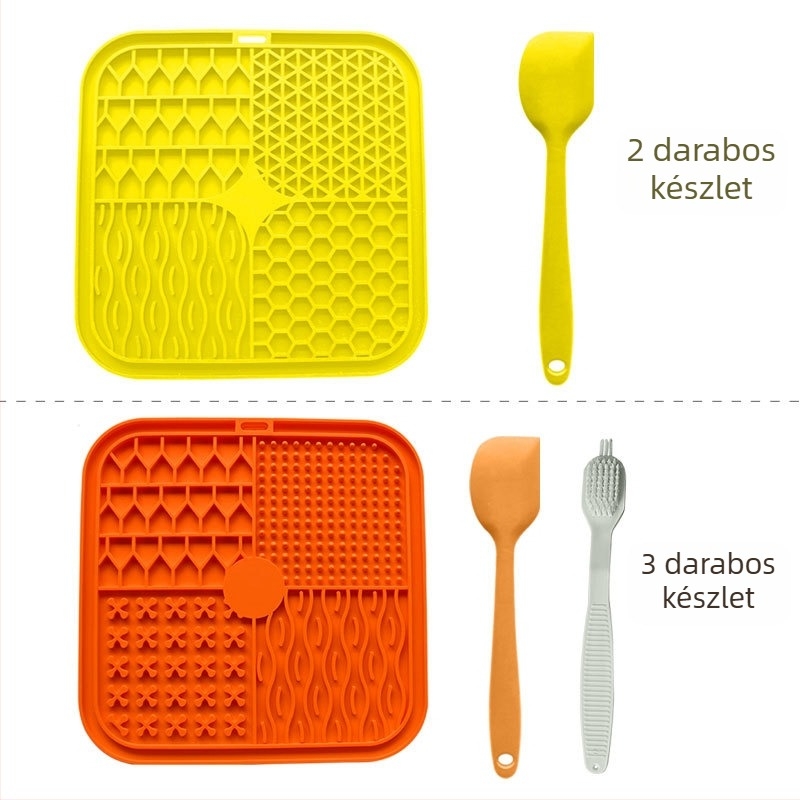 4-in-1 szilikon kutya nyaló pad – lassú etetés, fulladás elleni védelem; Márka Geedyn; Származás Dongguan; 128 darab egy dobozban