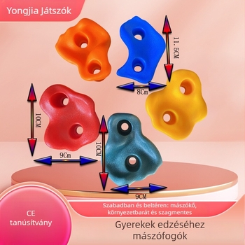 Gyermekeknek készült hegymászó kő szenzoros szabadtéri játékhoz — műanyag, 10 darabos készlet