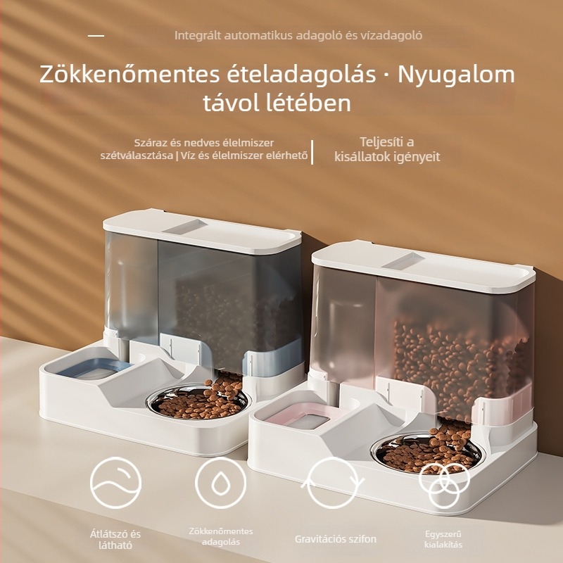 Berry mindent egyben – macskák és kutyák számára, automata víz- és etető adagolóval