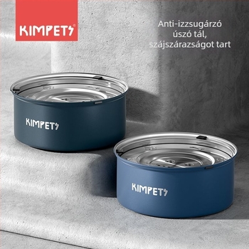 Rozsdamentes acélból készült, függő kutyavíztál, kiegészítőkkel