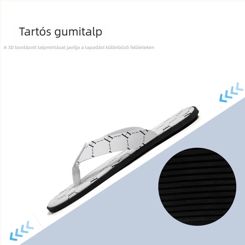 Férfi strandpapucs csúszásmentes puha talppal, könnyű, minimalist stílus, EU méretek 40–47