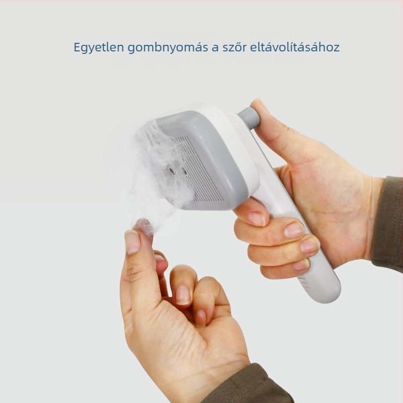 Kutyák ápolására szolgáló tűs fésű – rozsdamentes acél, negatív ionok, Modell 0101-124, Cool di