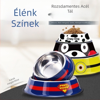 Kutyatál rozsdamentes acélból – Little cute egg márka, kisállat kellékek