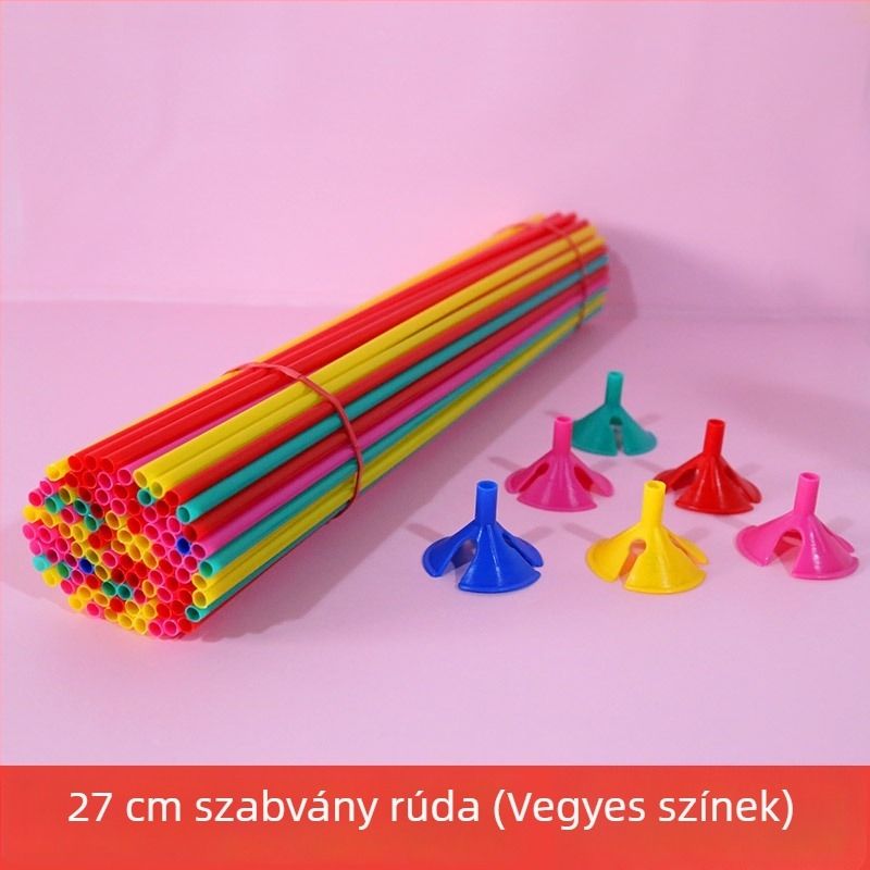 Kibővített műanyag ballon tartó rúd utcai stand dekorációhoz (anyag: műanyag; ballon típusa: más; forma: más)