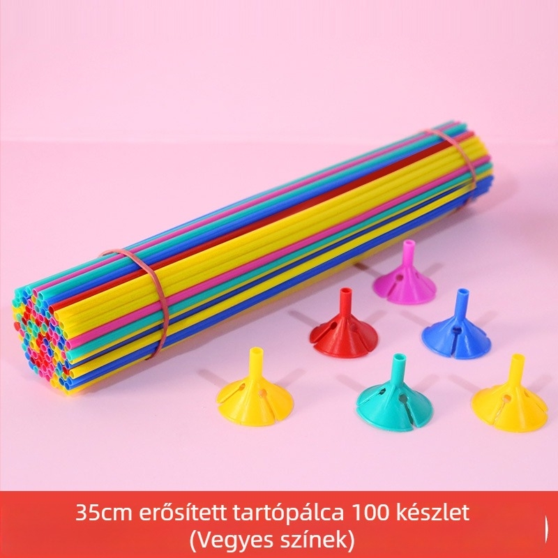 Kibővített műanyag ballon tartó rúd utcai stand dekorációhoz (anyag: műanyag; ballon típusa: más; forma: más)