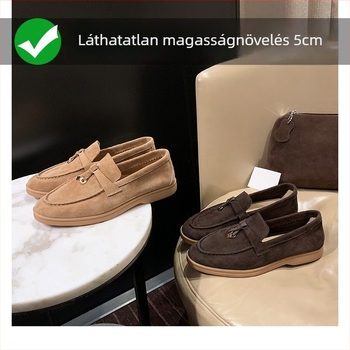 Női tassel-kapcsos loaferek, belső magasság növelés, kerek orr, felső része szuper rostból, gumírozott talp