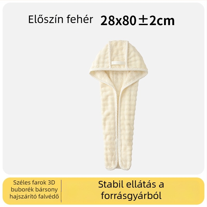 Hajszárító sapka korall fleece-ből, 32 szálból, síma szövés, 120–139 g, márka Man youyou