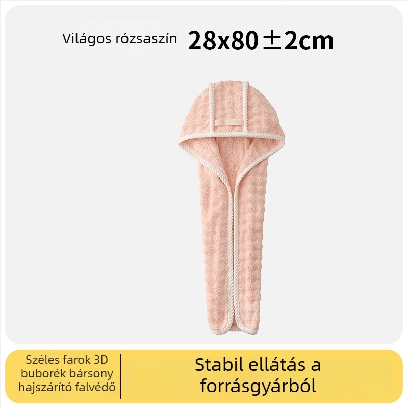 Hajszárító sapka korall fleece-ből, 32 szálból, síma szövés, 120–139 g, márka Man youyou