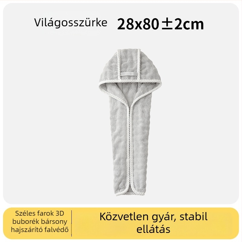 Hajszárító sapka korall fleece-ből, 32 szálból, síma szövés, 120–139 g, márka Man youyou
