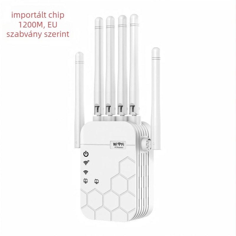Hat antennaos WiFi ismétlő | 1200 Mbps | 300 m lefedettség | 802.11ac | falon átívelő