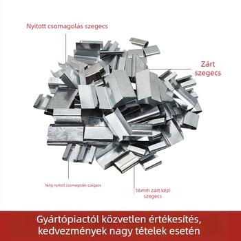 Nylon csomagoló csat vas csomagoláshoz – szakítószilárdság 246,9 kg – kartondobozos csomagoláshoz – különleges csat vas csomagolóhevederéhez – modell F756tt7659jshh